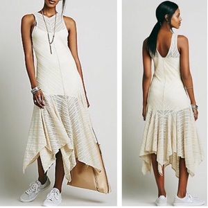 🆕Free People Cream Maxi Slip Dress